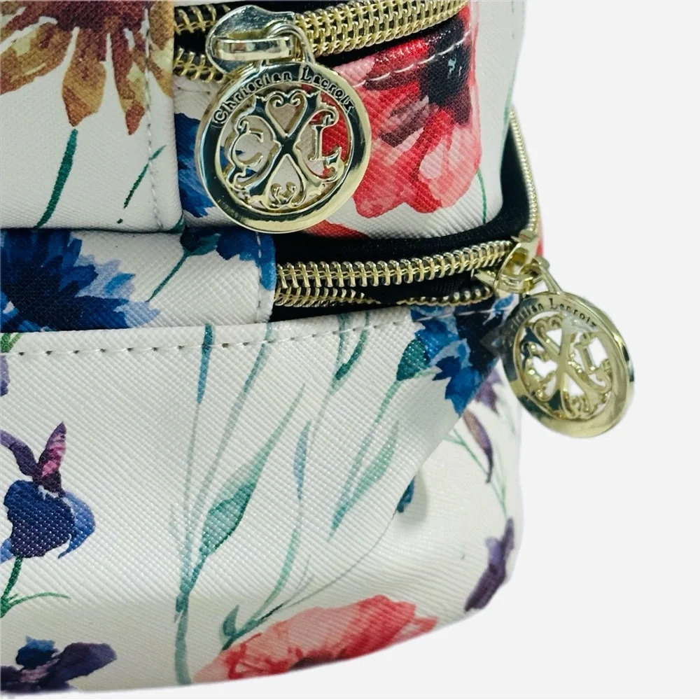 Christian Lacroix NWOT Floral Cosmetic Bag Beauty Travel Case